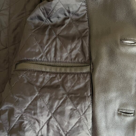 Men's Colebrook Genuine Leather Trench Coat Jacket - Picture 6 of 8